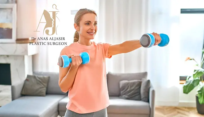 متى يمكن ممارسة الرياضة بعد عملية شد الذراعين؟